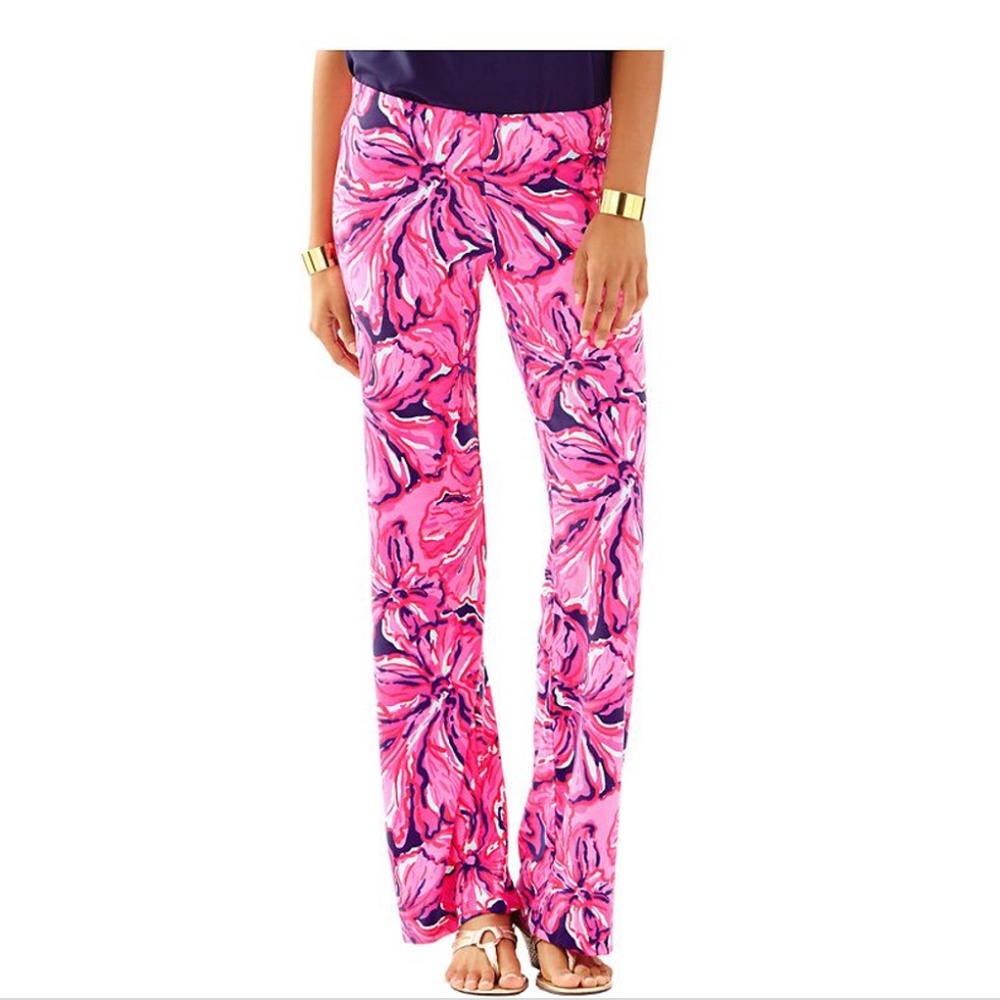 Lilly Pulitzer Georgia May Palazzo Pant, XS, Flirty